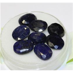 NATURAL BLUE SAPPHIRE - 8 PIECES 54CT