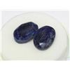 Image 1 : NATURAL BLUE SAPPHIRE - 2 PIECES 32CT