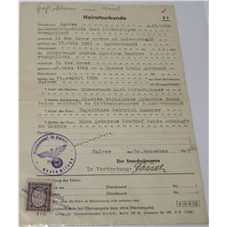 1942 NAZI HEREDITARY LETTER
