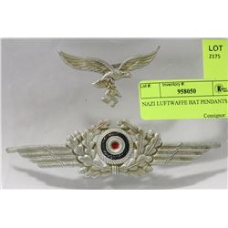NAZI LUFTWAFFE HAT PENDANTS