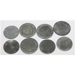 COLLECTION OF 8 ASSORTED NAZI COINS 1940-1943