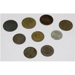 COLLECTION OF 10 ASSORTED GERMAN COINS