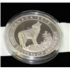 Image 1 : 2015 .9999 FINE SILVER 3/4oz COIN*WOLF*