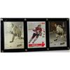 Image 1 : BOBBY HULL THREE CARD DISPLAY WITH GOLDEN CARD