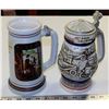 Image 1 : LOT OF TWO AVON BEER STEINS
