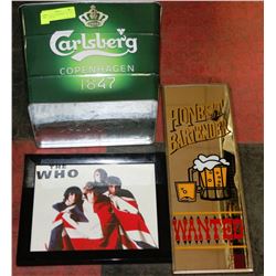 CARLSBURY TUB,MIRROR AND THE WHO PICTURE