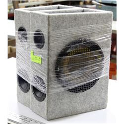 SET OF 2 THUMP CARPETED CAR SPEAKERS