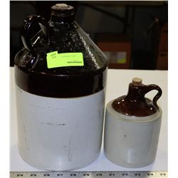 TWO LIQUOR JUGS INCLUDING ONE MACNAB & ROBERTS