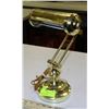 Image 1 : VINTAGE SOLID BRASS DESK ADJUSTABLE LAMP