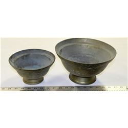 VINTAGE BRONZE CHINESE SINGING BOWLS