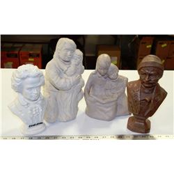 FLAT OF AUSTIN SCULPTURES 1987-81 BEETHOVEN & MORE