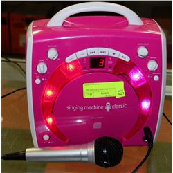 PINK SINGING MACHINE WITH MIKE