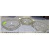 Image 1 : LOT OF 3 GLASS DISHES