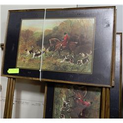 LOT OF 4 VINTAGE TV TRAYS