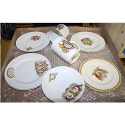 COLLECTION THE QUEEN &GEORGE PLATES AND CUPS