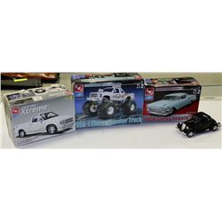 BOX OF 3 UNMADE MODEL CARS
