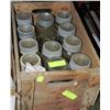 Image 1 : VINTAGE CRATE OF JARS