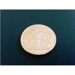 .999 PURE 1 OZ COPPER ZOMBIE BUFFALO COIN