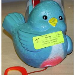 1968 FISHER PRICE BLUEBIRD CHILDRENS MUSIC PLAYER