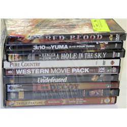 BUNDLE OF 9 WESTERN DVD MOVIES