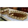 Image 1 : GOLD MIRRORED SERVING TRAYS