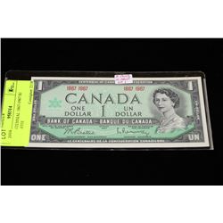 1967 CENTENNIAL 1867-1967 $1 ERROR NOTE