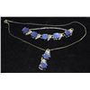 Image 1 : ROYAL BLUE NECKLACE & BRACELET IN HEART GIFT BOX
