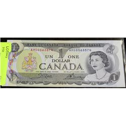 1973 $1 CANADIAN UNCIRCULATED NOTES