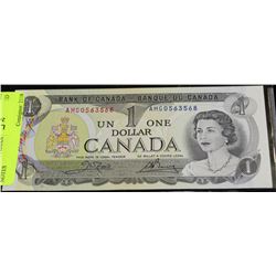 1973 $1 CANADIAN UNCIRCULATED NOTES