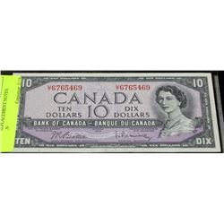 1954 $10 BANK NOTE CANADIAN
