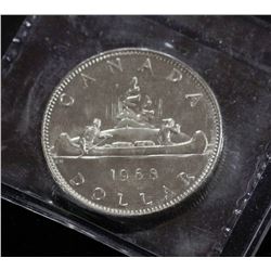 1968 CANADIAN ICCS MS64 1 DOLLAR