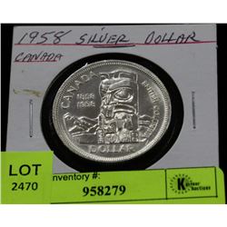 1958 SILVER DOLLAR CANADA