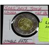 Image 1 : RARE 2013 TOONIE ERROR COIN DOUBLE DATE