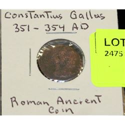ANCIENT ROMAN COIN CONSTANTUS GALLUS 351-354AD