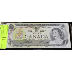 1973 UNCIRCULATED 1 DOLLAR BILL