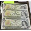 Image 1 : MINT 1973 CANADIAN DOLLAR BILLS X3