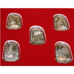 2011 YEAR OF THE RABBIT ELECTROPLATED COIN SET