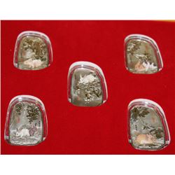 2011 YEAR OF THE RABBIT ELECTROPLATED COIN SET
