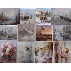 12 ASSORTED GEORGIA JARVIS & ILLES PRINTS