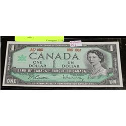 1967 CENTENNIAL 1867-1967 $1 ERROR NOTE