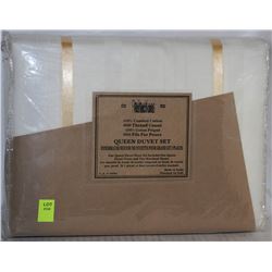 600 THREAD COUNT QUEEN DUVET SET