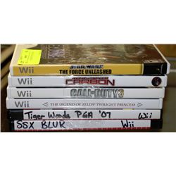 LOT OF 5 NINTENDO WII GAMES