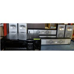 SONY AMP WITH 5 DIVINICI SPEAKERS