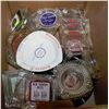 Image 1 : BOX OF ASSORTED ASHTRAYS RANGING FROM 1914-1970'S