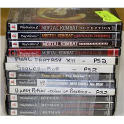 BUNDLE OF 12 PS2 GAMES