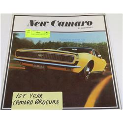 FIRST YEAR CAMARO BROCHURE