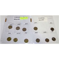 COLLECTION OF 11 KLONDIKE DAYS DOLLARS 1974-83