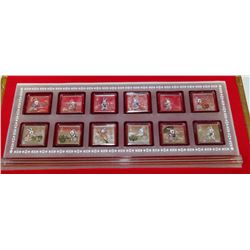 12 PCE ELECTROPLATED COIN SET