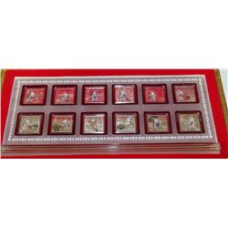 12 PCE ELECTROPLATED COIN SET