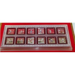 12 PCE ELECTROPLATED COIN SET